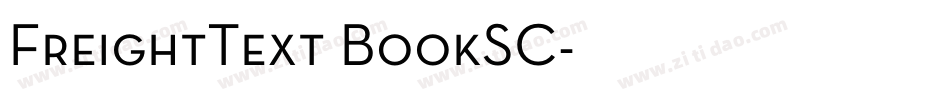 FreightText BookSC字体转换
